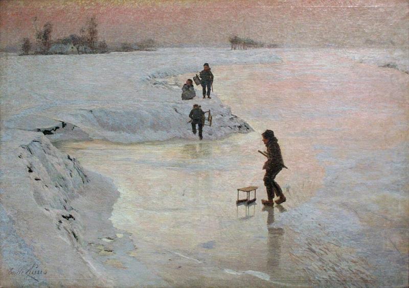 Skaters, Emile Claus